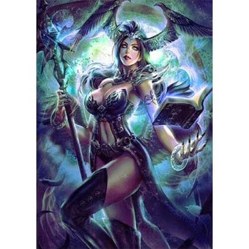 Game anime Woman diamond embroidery sale diamond mosaic full square Round 5d diy diamond painting Fairy Puzzle rhinestone