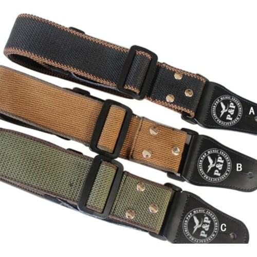 Nylon Guitar Strap for Acoustic Electric Guitar and Bass Multi-color Guitar Strap Adjustable Colorful Printing Nylon Straps