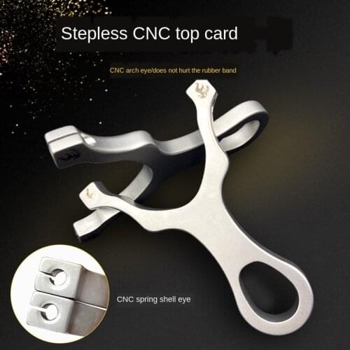 Stainless Steel Slingshot Single Card Slingshot Rapid-fire Estimation Outdoor Precision Big Bow Door Dual-purpose Fish Catapult