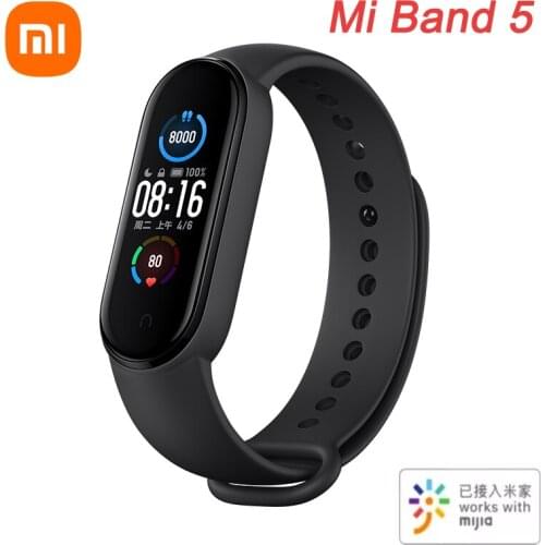 Xiaomi Mi Band 5 Smart Bracelet Heart Rate Fitness Bluetooth Sports Waterproof Wristband Mi Band 5 Standard Version