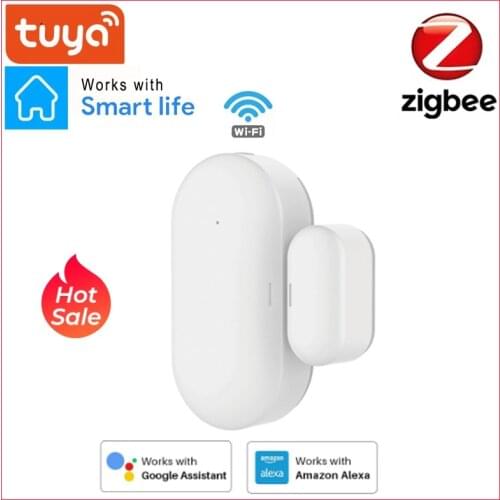 Tuya Zigbee Bluetooth Smart Door Window Sensor Switch Door Magnetic Remote Control Smart Home Voice Support Alexa Google Home