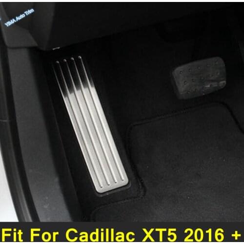 Lapetus Car Styling Left Foot Rest Pedal Panel Cover Molding Trim Fit For Cadillac XT5 2016 2017 2018 2019 2020 Stainless Steel