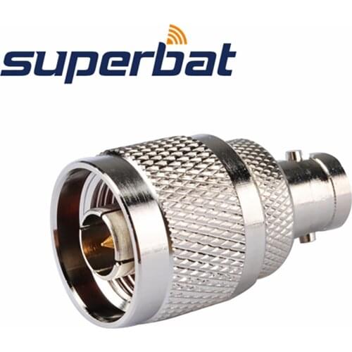 Superbat N-BNC Adapter N Plug to BNC Jack Straight RF Coaxial Connector