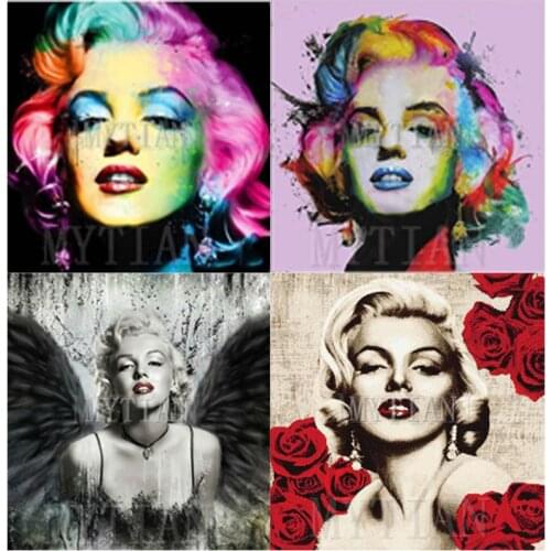 5D DIY Sexy Woman Marilyn Monroe Diamond Painting girl Diamond Embroidery Full Drill Mosaic Stickers Rhinestone Cross Stitch