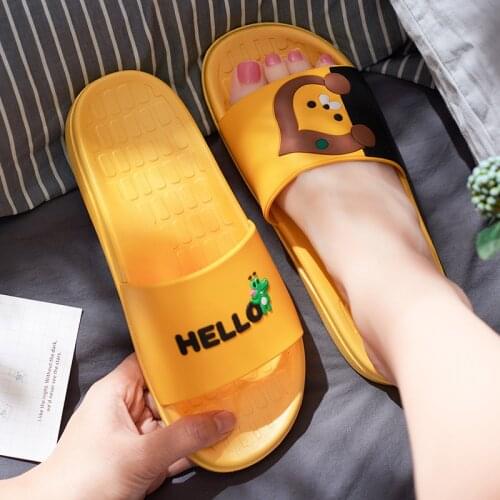 Silent Bathroom Slippers Womens PVC Household Anti-skid Universal Household Shoes Home Slippers Women Shoes Shower Slippers