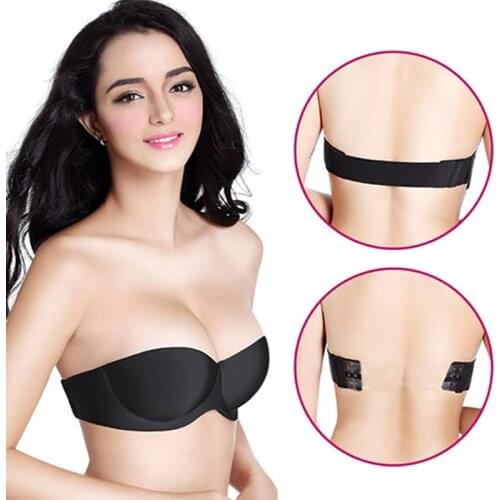 Sexy Invisible Bras For Women Magic Strapless Lingerie Push Up Bra Backless Bralette 1/2 Cup Brassiere Underwear Wedding Dress