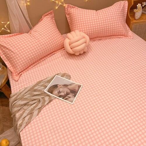 Pure cotton Bed Sheet+2Pcs Pillow Cases 2021 Decor Home Textile Bedding Coverlet Flat Sheet Flower Bed Cover Soft Warm Bed sheet