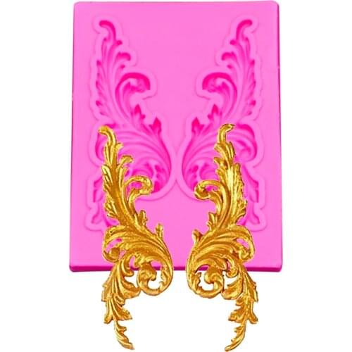 Lace Shape 3D fondant cake silicone mold kitchen baking pastry candy making form candle decoration tools FT-1053