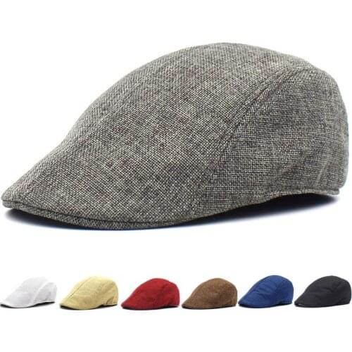 Mens Womens Thin Section Hat Golf Driving Beret Cabbie Hat Newsboy Hat Flat Ivy Hat Summer Sun Grid Breathable Cap gorras