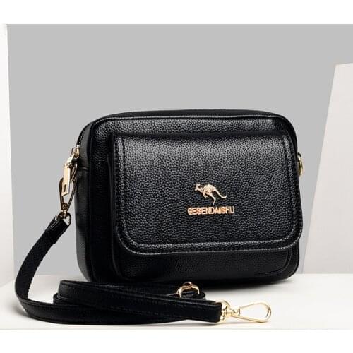 Classic Small Flap Bag Women Luxury Pu Leather Shoulder Bags Trend Square Purses and Handbags Lady Black Crossbody Messenger Bag