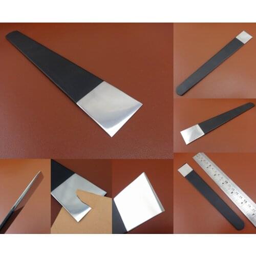 Leather Craft Manganese Steel Flat Head All Purpose Knife Cutter Skiver Trim Tool - Stamping Punch Chisel Edger Creaser Groover