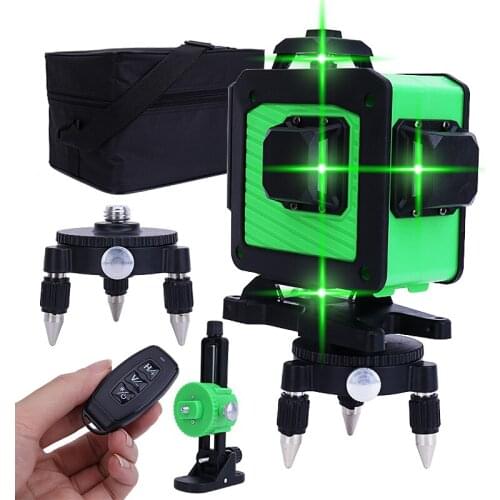 16 Lines 4D Green Laser Level Horizontal And Vertical Cross Lines Laser Level 360 With Auto Self-Leveling Indoors and Outdoors