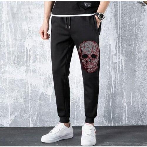 Mens Sweatpants Casual 100% cotton long Hot drill pants 2021 Male
