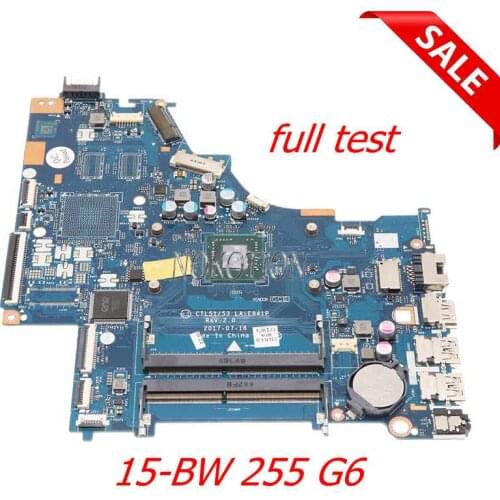 Nokotion 926268-601 924720-601 924720-001 ctl51 53 la-e841p for hp 15-bw 255 g6 laptop motherboard a6-9220 cpu ddr4