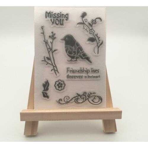 Bird Transparent stencil for DIY Scrapbooking/Card Making/Kids Christmas Fun Decoration Supplies