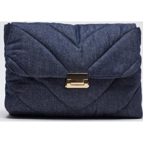 Luxury designer jeans bags women denim chain crossbody bags for women 2021 womens handbags shoulder bags messenger female