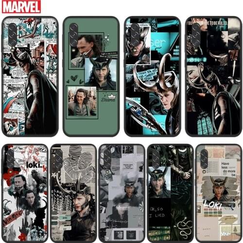 Marvel Avengers Loki For Samsung Galaxy A90 A80 A70S A60 A50S A40S A30S A20E A10S A2 Core 5G Black Soft Phone Case