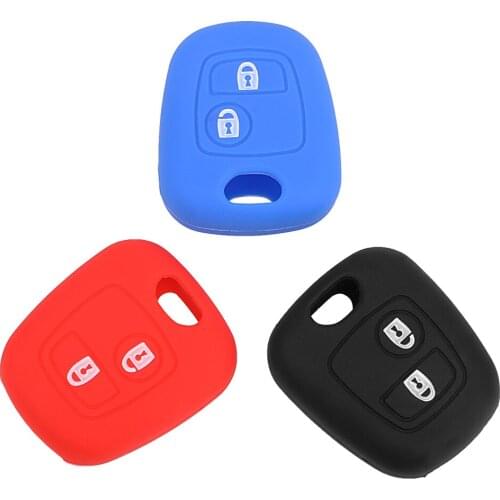 Silicone Car-styling Car Key Shell Cover Fob Key Cover Key Protect Bag Auto Key Case For Citroen Xsara Picasso For Peugeot
