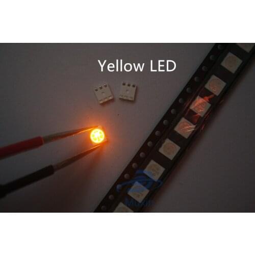 1000pcs SMD 0402 0603 0805 2835 3528 1206 5050 5730 3014 4014 Diodo Yellow light emitting diode SMD super bright LED 3V yellow