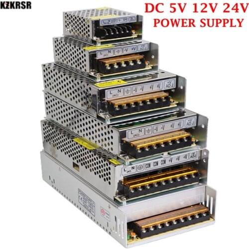 LED Power Supply 5V 12V 24V CE ROHS AC110V/220V TO DC5V 12V 24V Aluminum LED Driver Adaptor for Led Strip Lighting Transformer