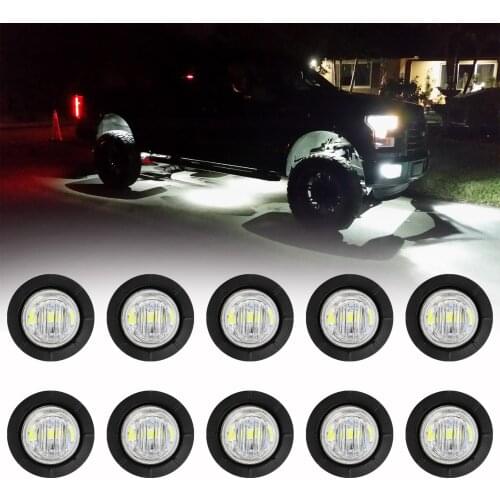 10 Pods LED Rock Lights 3/4" Mini Waterproof Round Underbody Light For Car Truck Offroad UTV ATV Boat Underglow Glow Trail Rig