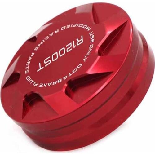 Front Brake Fluid Reservoir Cover Cap For BMW R1200ST R1200 ST 2005-2007 2006 Aluminum Motorcycle Accessories With Logo Red