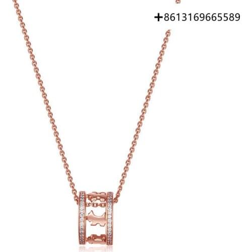 New hot style 925 silver necklace hollow dog jewelry simple fashion temperament collarbone chain 520 gifts for women
