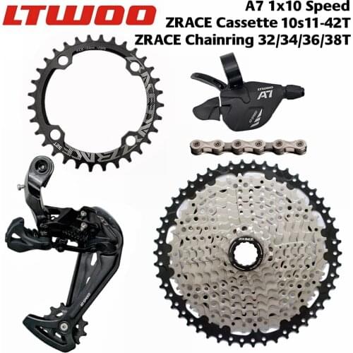 LTWOO A7 10 Speed Shifter + Rear Derailleur + Cassettes / 104BCD Chainrings + 10S Chains Groupset for PCR BEYOND DEORE MTB Bike