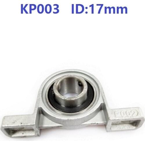 20pcs/lot KP003 17mm Bore Diameter P003 Zinc Alloy Bearing Pillow Block Mounted Support Housing Insert Bearing