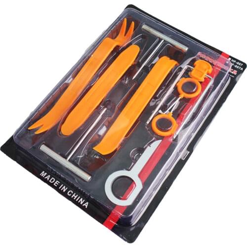 4/12pcs Car Radio Door Clip Panel Trim Dash Audio Removal Open Installer Pry Tool for Auto Vehicle for BMW Audio Removal Pry