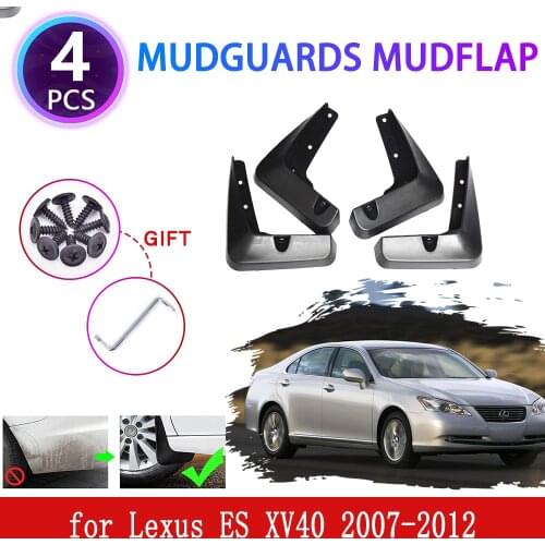 4PCS for Lexus ES ES350 ES240 XV40 2007~2012 Mudguards Mudflaps Fender Mud Flap Splash Mud Guards Car Accessories 2009 2010 2012
