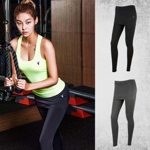 [AKIII CLASSIC] Famous Korea Fitness Brand Yoga Leggings Running Cover up Skirt Leggings-MADE IN KOREA