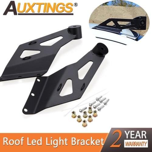 Auxtings Cuvred Light Bar Mounting Brackets One Pair for 50 Inch Cuved LED Work Light Bar Upper Windshield Light Bar Brackets