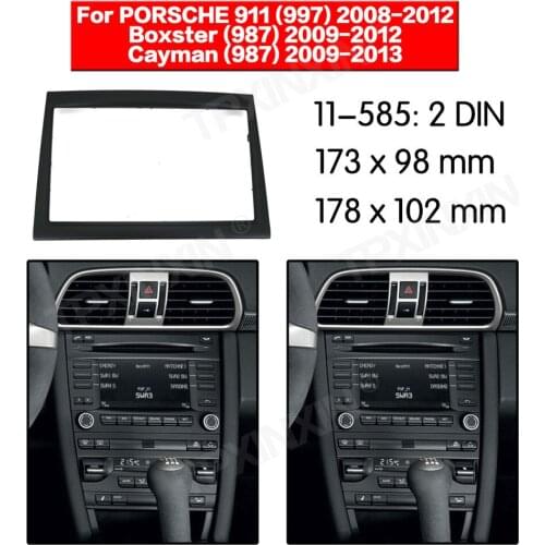 Car radio Frame Panel Auto Radio Stereo Fascia For PORSCHE 997 2008-2012 Dash Plate Facia Panel Mount Trim Kits Frame Adapter