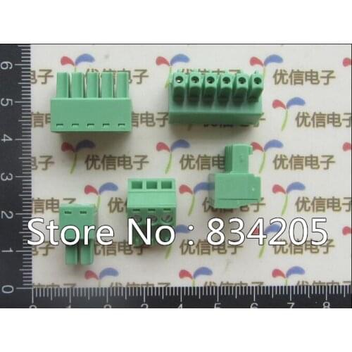 Free shipping Fast Delivery- high quality KF2EDG3.81 3.81mm 4P connectors set : socket + plug staight needle binding post