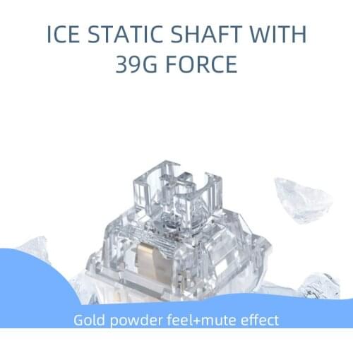 TTC Frozen Switch 39g 3pins Same Hand Feel As Gold Pink Switch Transparent PC Game For Mechanical Keyboard Silent Mute Linear
