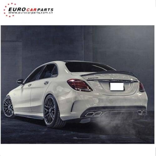 C63 PSM rear spoiler fit for C-class W205 C63 2014year up to PSM-style carbon fiber trunk spoiler wing for C63