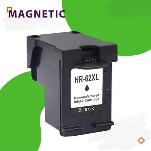 Black Magnetic Compatible Ink Cartridge For HP62 62 For HP Envy 5640 5660 7640 5540 5544 5545 Officejet 5740 5741 5742 printer
