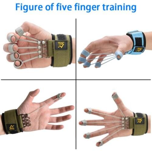 Finger Gripper Strength Trainer fitness Gym Sport Finger Trainer 20-60lbs Finger Exerciser Resistance Bands Fitness Equipment