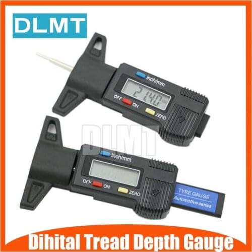 Digital depth gauge caliper tread depth gauge 0-25.4mm LCD Tyre tread gauge For Car Tire Measurer Tool Caliper