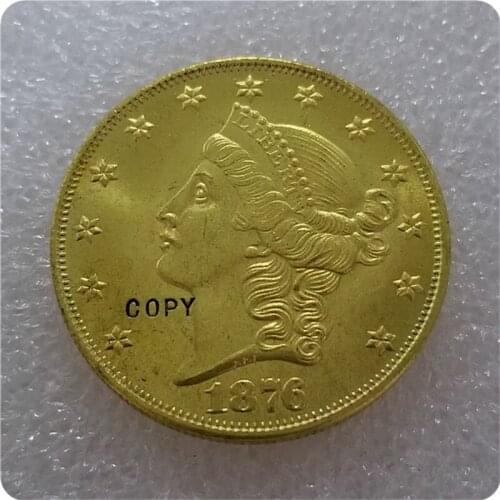 1876,1879 $20 (Twenty Dollar) Patterns gold coin COPY