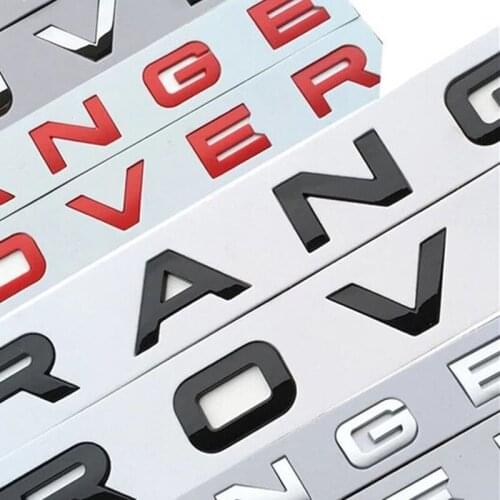 Trunk Logo Letter Logo Badge Sticker Chrome-plated Silver Shiny Black Abs Car Hood