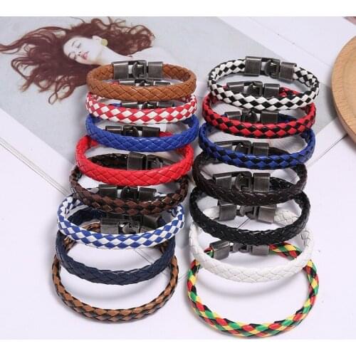 CIBOCIBO Bohemia Bracelet Men Weave Bracelets Men Wristband Luxury Brand Designer Bracelet For Men Simple Retro Leather Jewelry