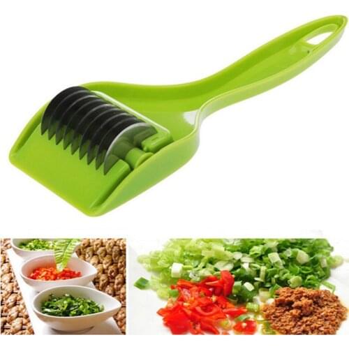 Stainless Steel Roller Green Onion Slicer Vegetable Cutter Garlic Cutter Chopper Shredders & Slicers Food Noodle Maker