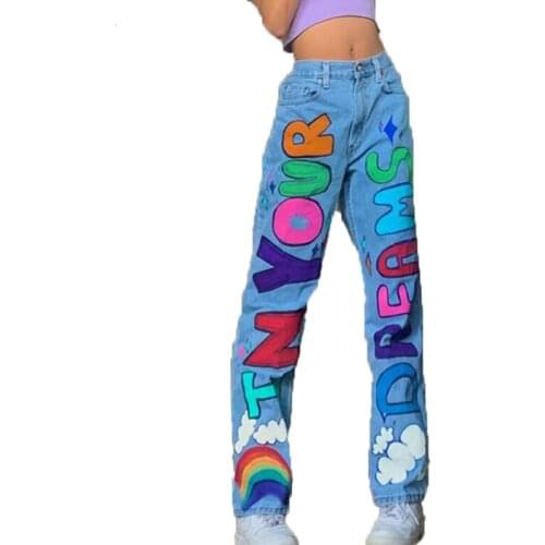 Женские свободные джинсы OnnPnnQ China At AliExpress