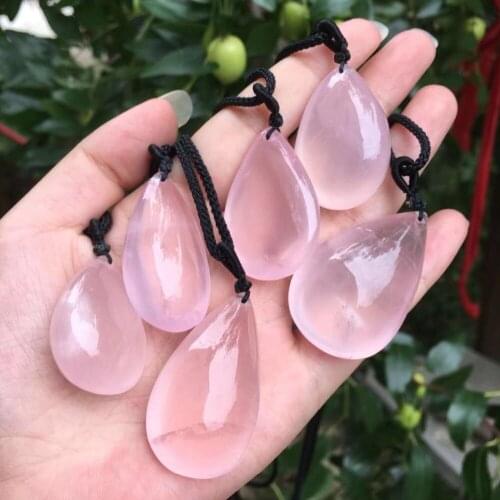 Gemstones natural quartz stone pendant necklace