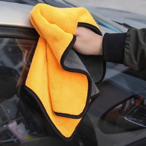 38x45 Car Care Polishing Wash Towels Plush Microfiber Washing Drying Towel Strong Thick Plush Polyester Fiber Car Cleaning Cloth