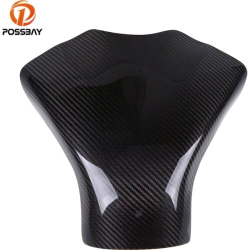 POSSBAY Motorcycle Carbon Fiber Gas Tank Pad Cover For Suzuki GSXR 600 750 2008-2010 K8 Motorcycle Gas Tank Protective Cover