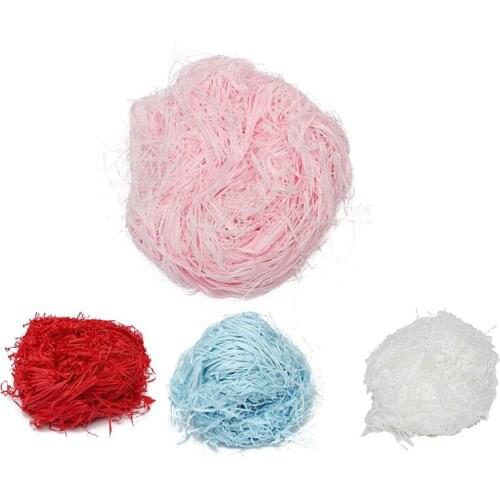 Practical 100g Luxury Pink Shredded Tissue Hamper Paper Gifts Box Candy Packaging