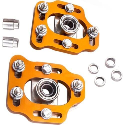 Adjustable Camber Caster Plates Alignment Fit For Ford Mustang 1979-1989 Coilover Kit